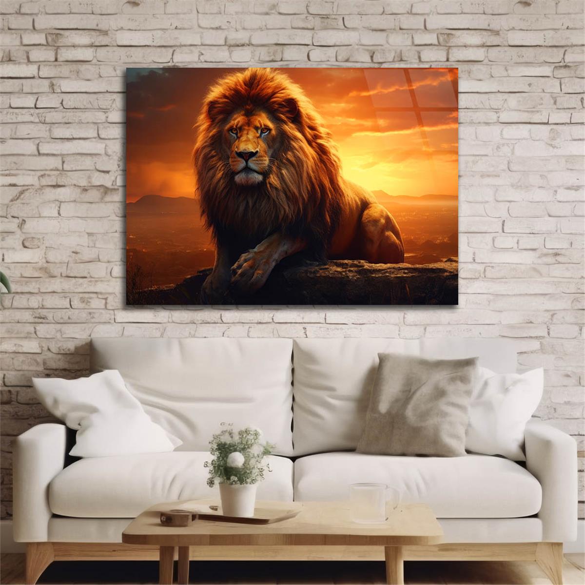 Yatay Doğa Temalı Cam Tablo 492