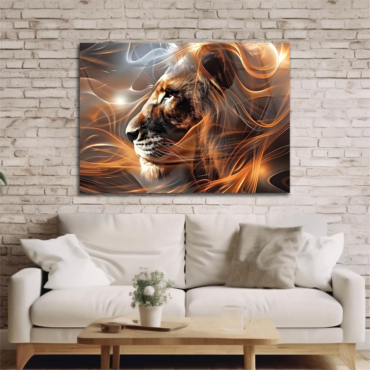 Yatay Doğa Temalı Cam Tablo 526