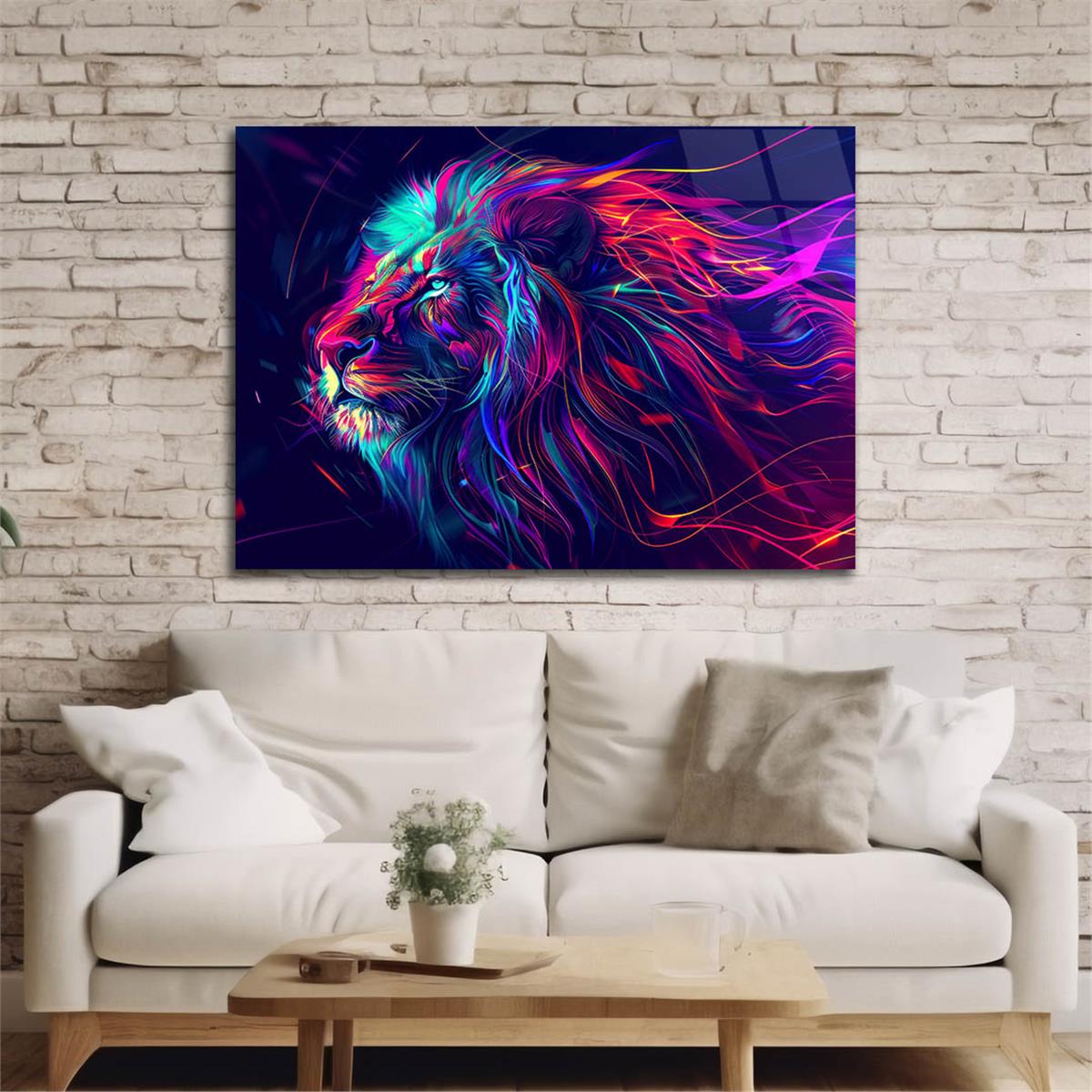 Yatay Doğa Temalı Cam Tablo 506