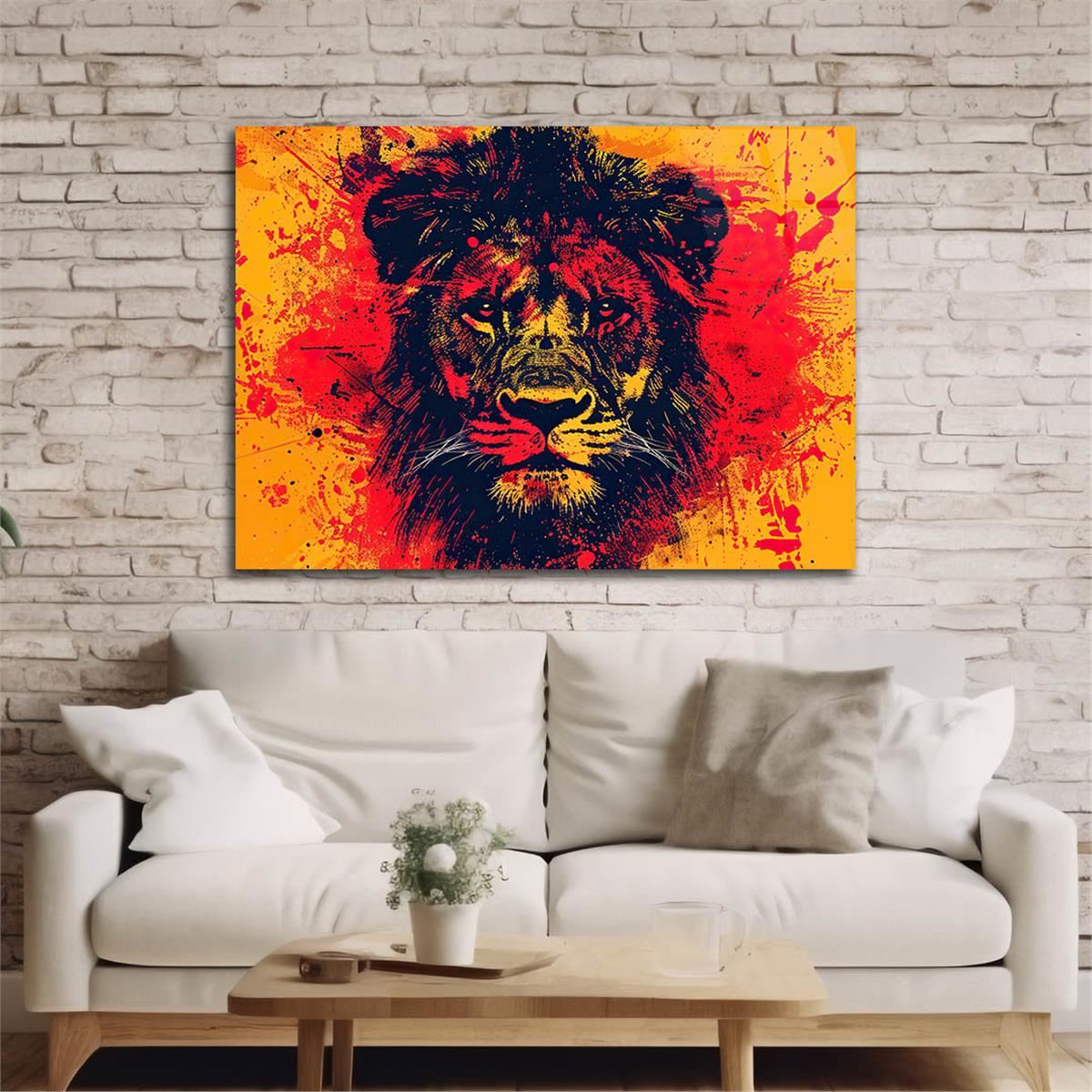 Yatay Doğa Temalı Cam Tablo 529