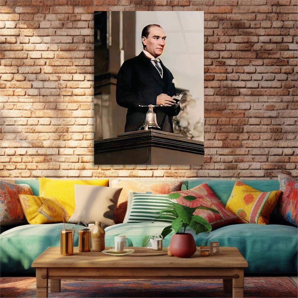 Dikey VatanTemalı Cam Tablo 208