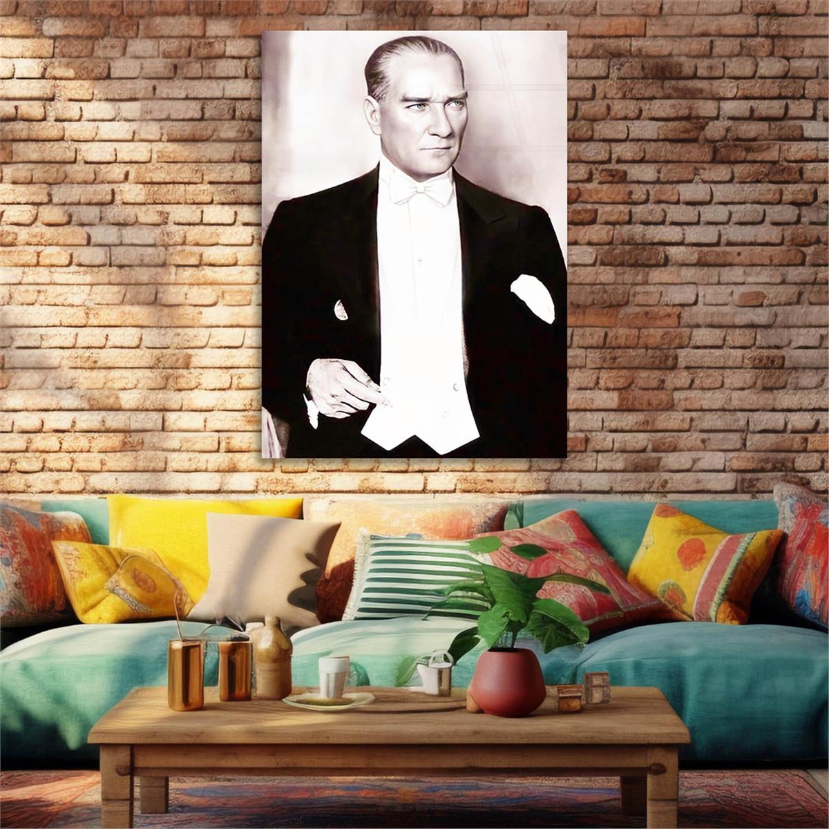 MUSTAFA KEMAL ATATÜRK Tempered Glasss Wall Art 