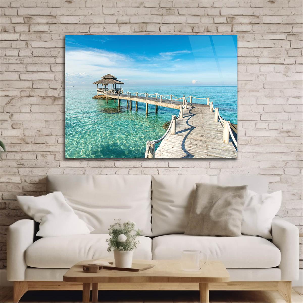Tempered Glasss Wall Arts Natured-Themed