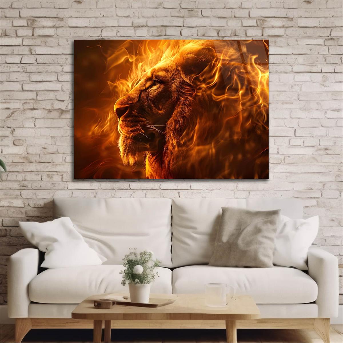 Yatay Doğa Temalı Cam Tablo 470