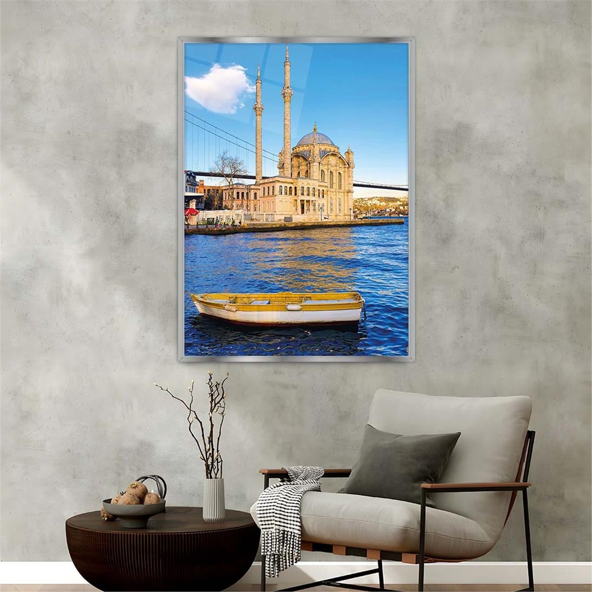 Aluminium Omlijste Religieus Thema Geharde Glasschilderij 068