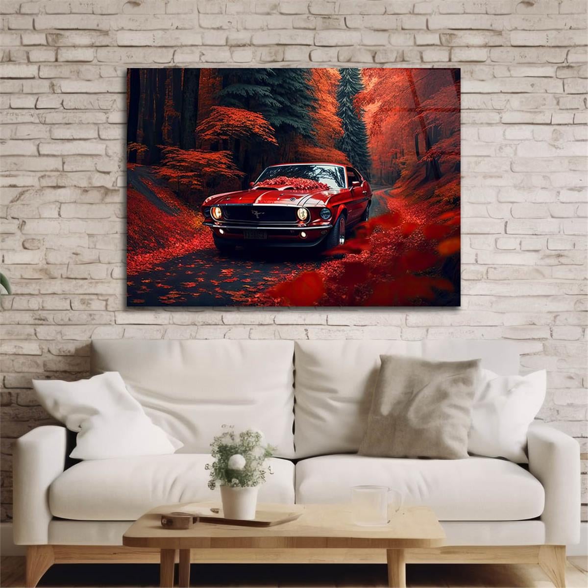 Yatay DoğaTemalı Cam Tablo 390