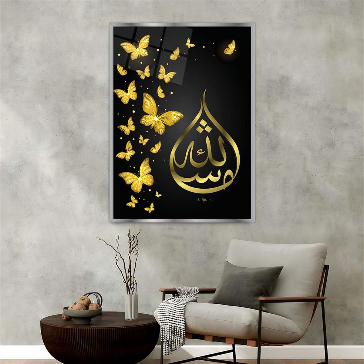 Aluminium Omlijste Religieus Thema Geharde Glasschilderij 073