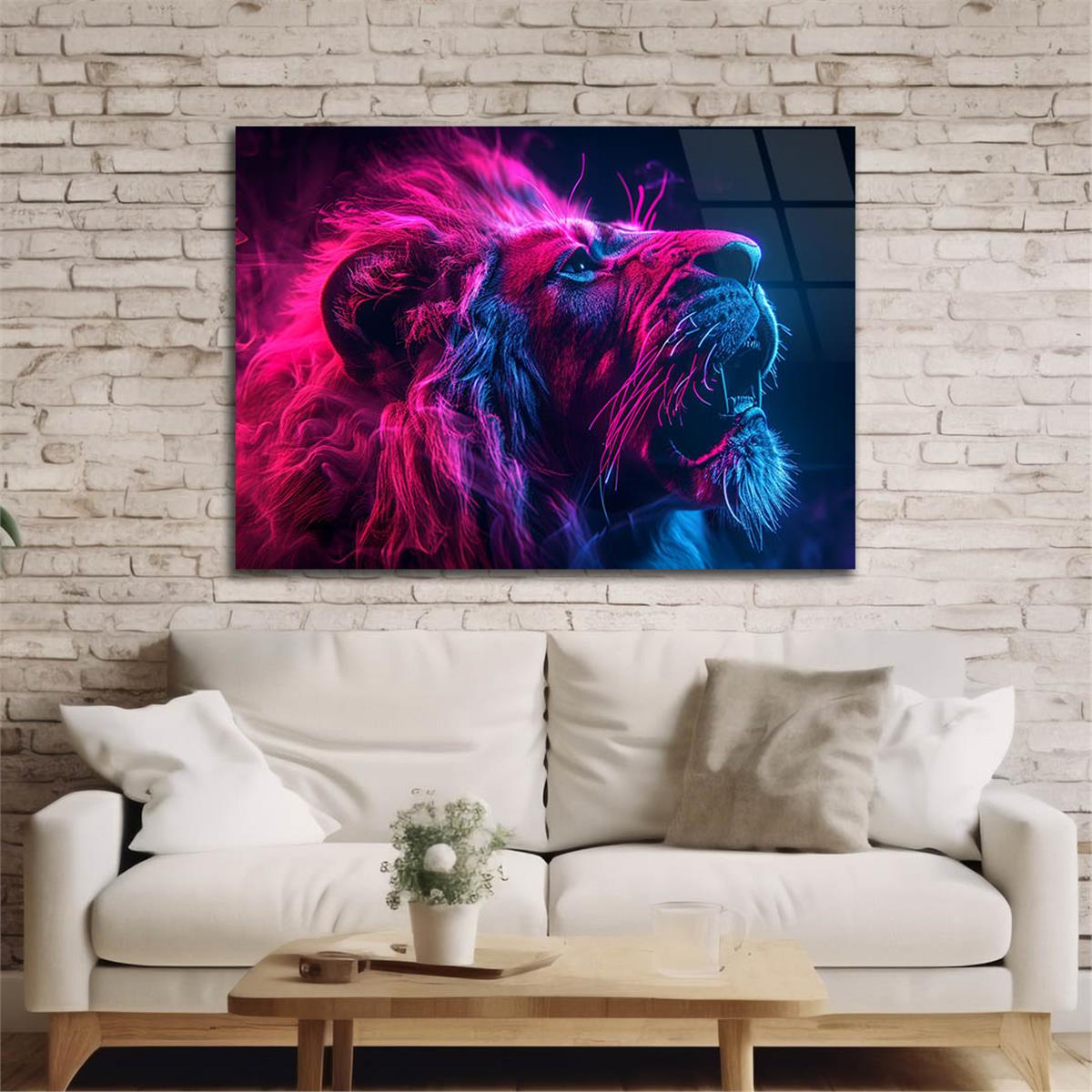 Yatay Doğa Temalı Cam Tablo 515