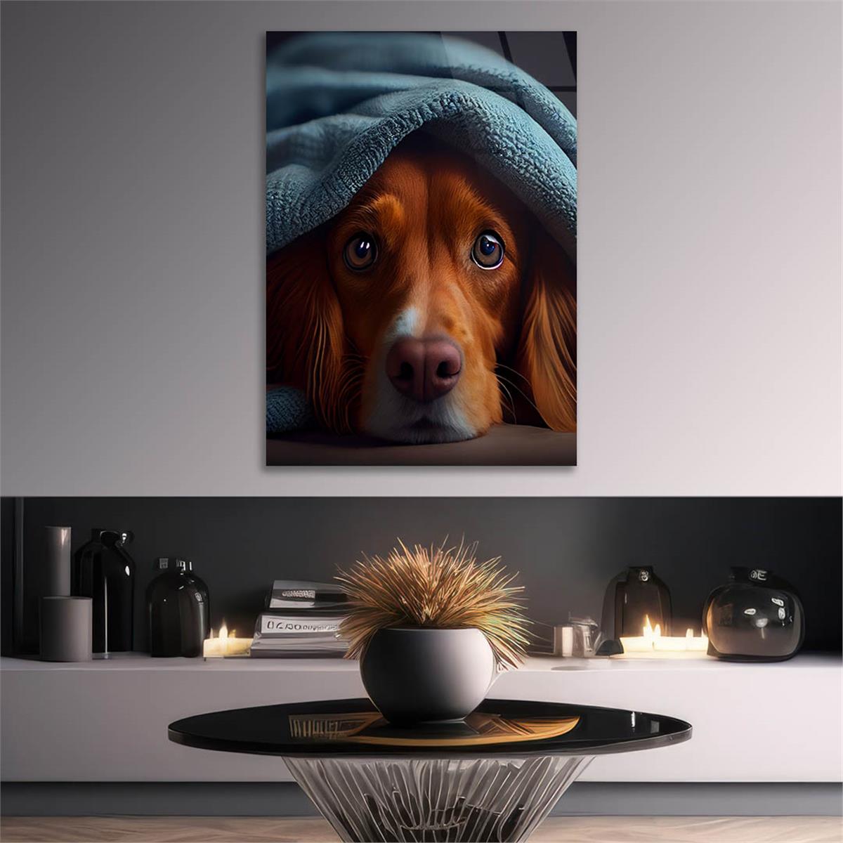 Dikey Doğa Temalı Cam Tablo 274