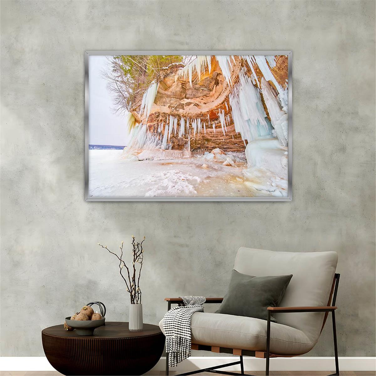 bedrucktes Glas mit Aluminiumrahmen und Natur Themen 