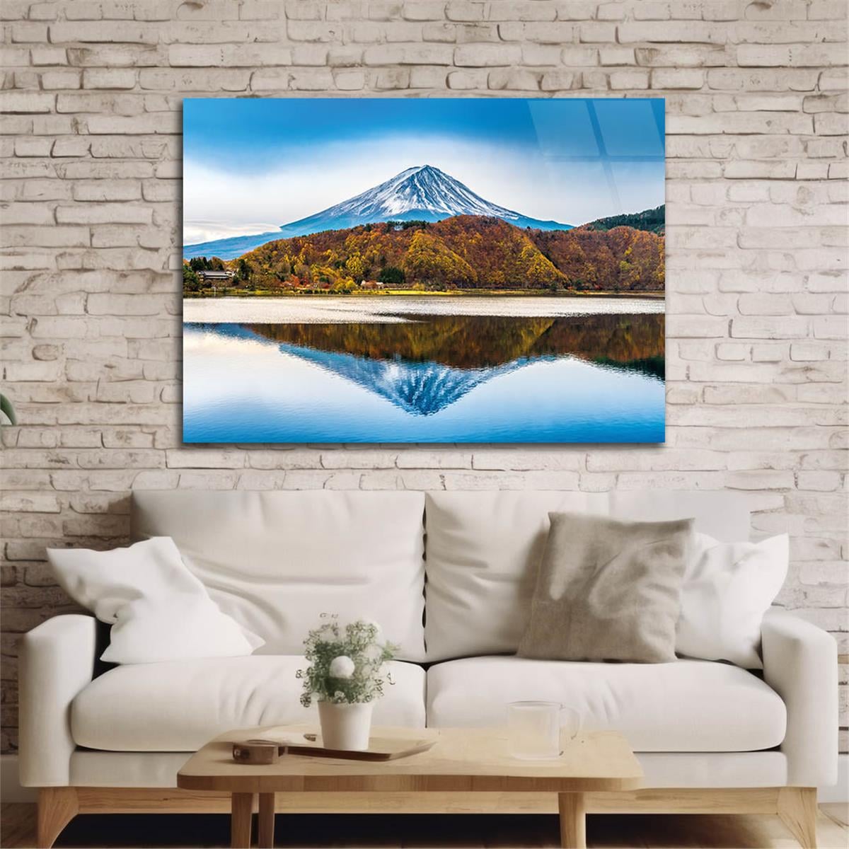 Horizontal Natured-Themed Tempered Glass Wall Art 280