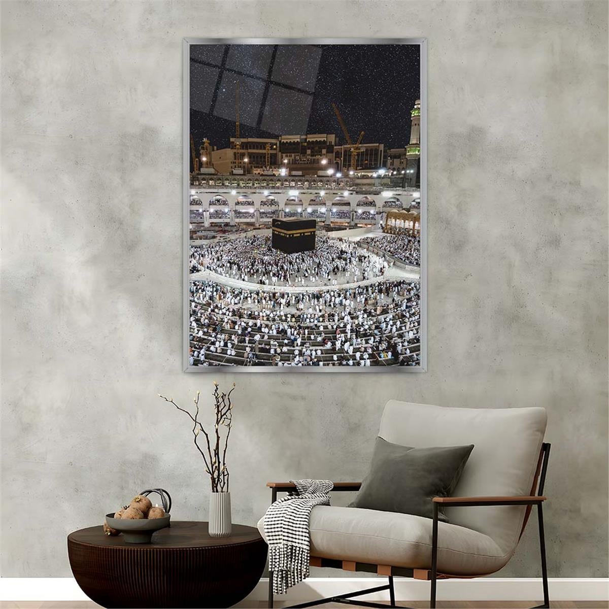 Alüminyum Çerçeveli Dini Temalı Cam Tablo 048