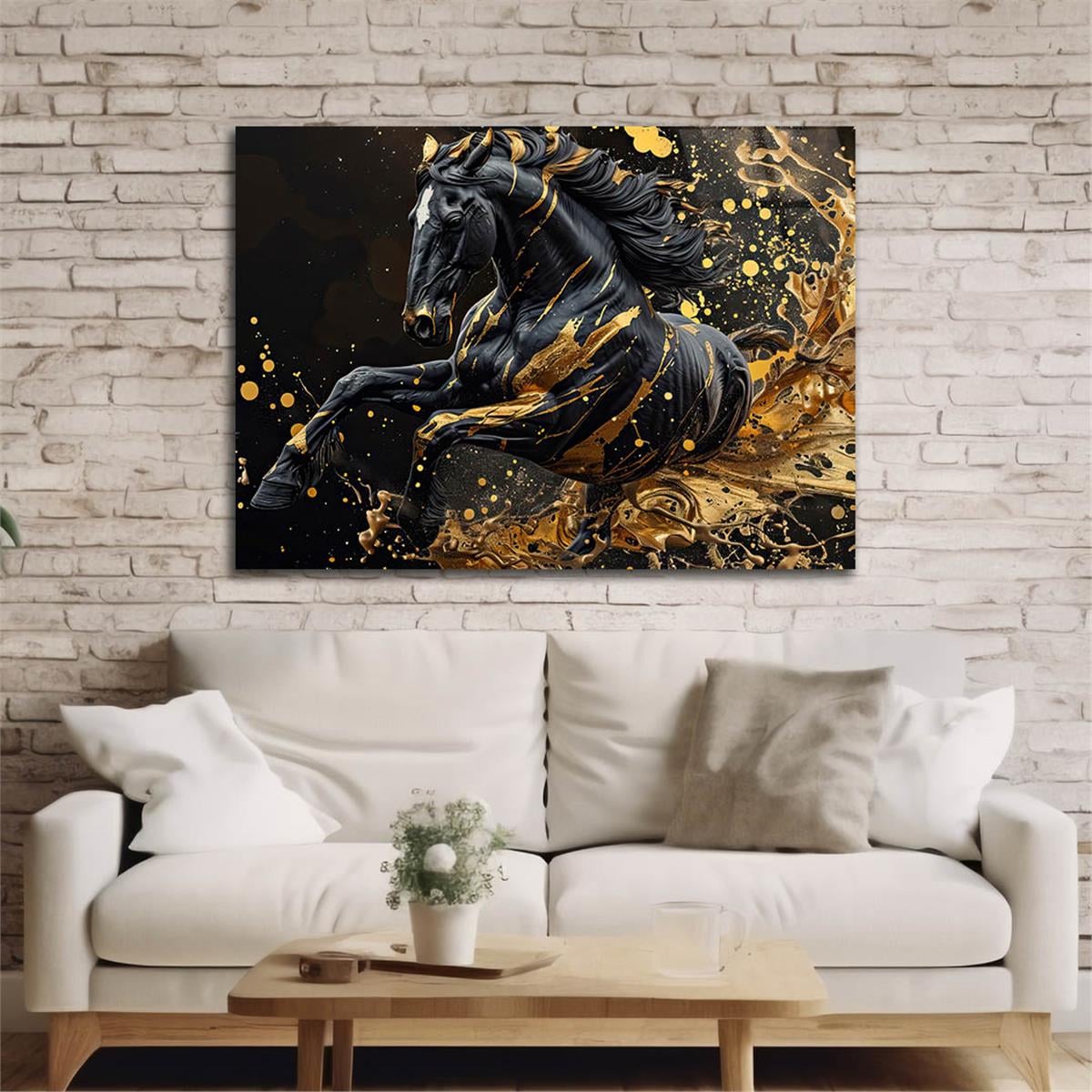 Yatay Doğa Temalı Cam Tablo 544