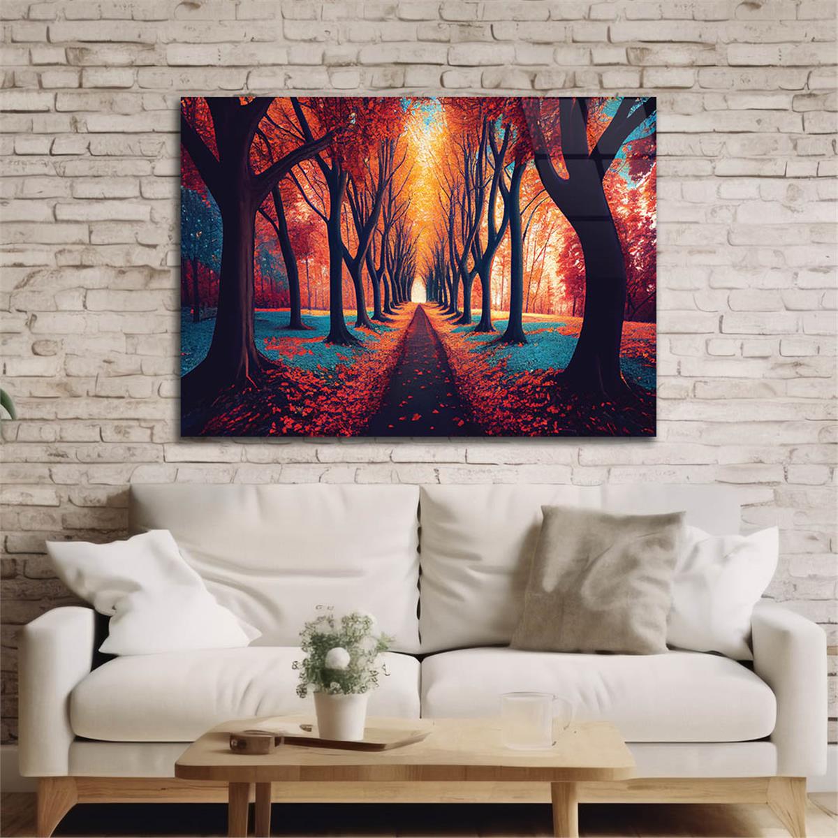 Horizontal Art-Themed Tempered Glass Wall Art 317