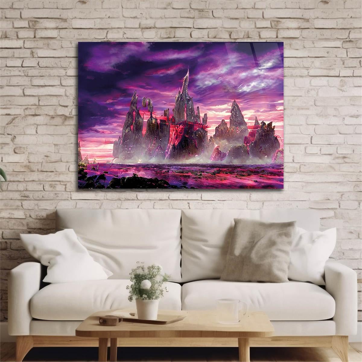 Horizontal Art-Themed Tempered Glass Wall Art 283