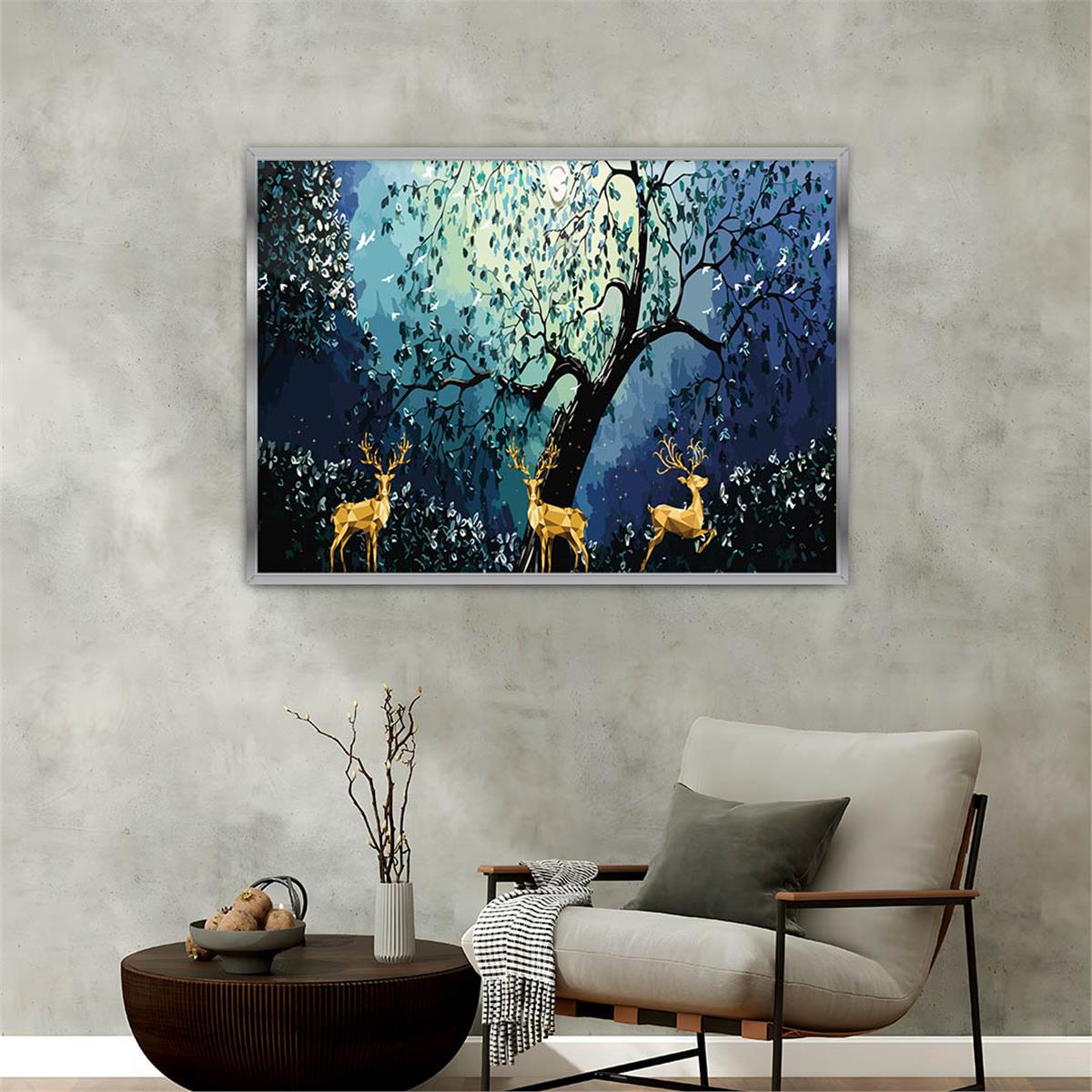 bedrucktes Glas mit Aluminiumrahmen und Natur Themen 