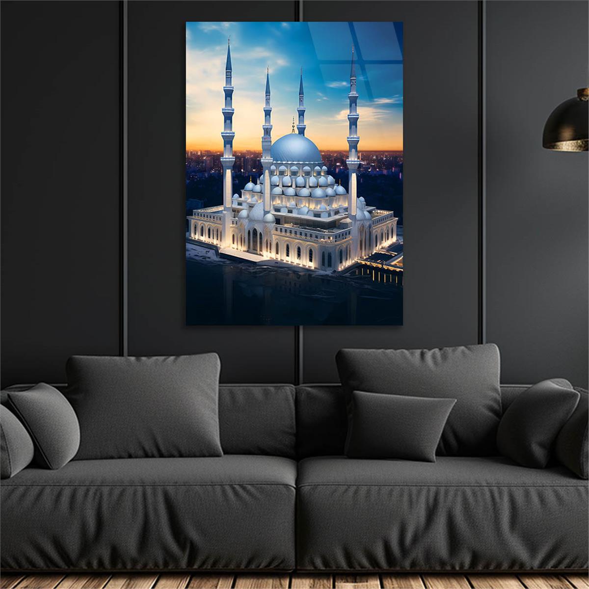 Dikey Dini Temalı Cam Tablo 264