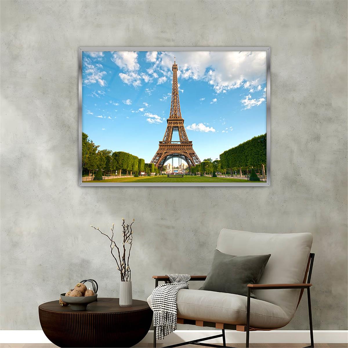 bedrucktes Glas mit Aluminiumrahmen und Natur Themen 