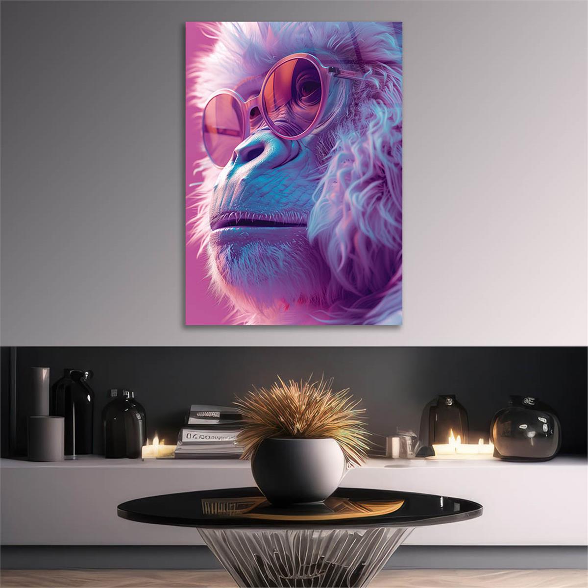 Dikey Doğa Temalı Cam Tablo 409