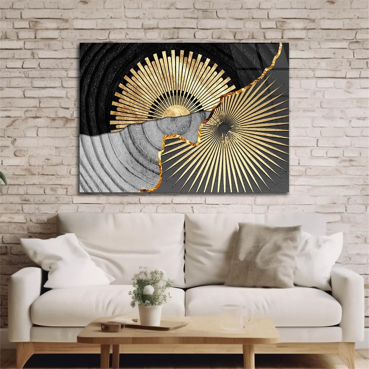 Horizontal Art-Themed Tempered Glass Wall Art 303