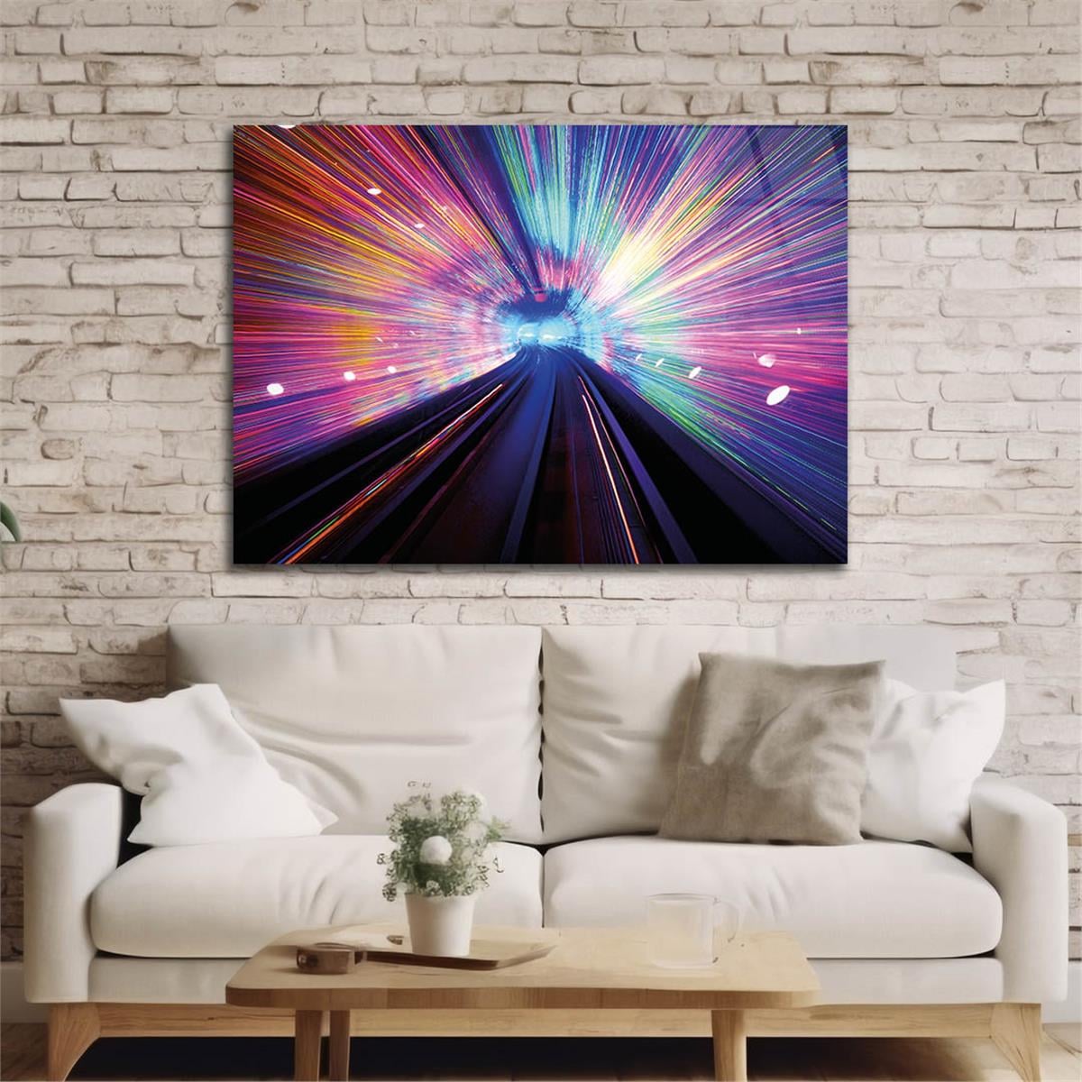 Horizontal Art-Themed Tempered Glass Wall Art 292