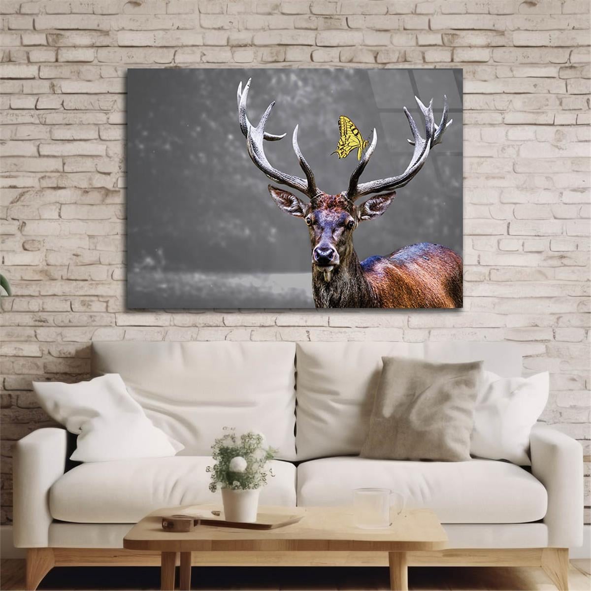 Horizontal Natured-Themed Tempered Glass Wall Art 298