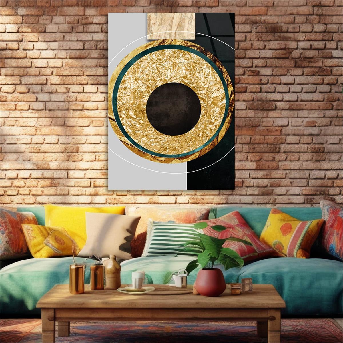 Vertical Tempered Glasss Wall Arts Art-Themed 289