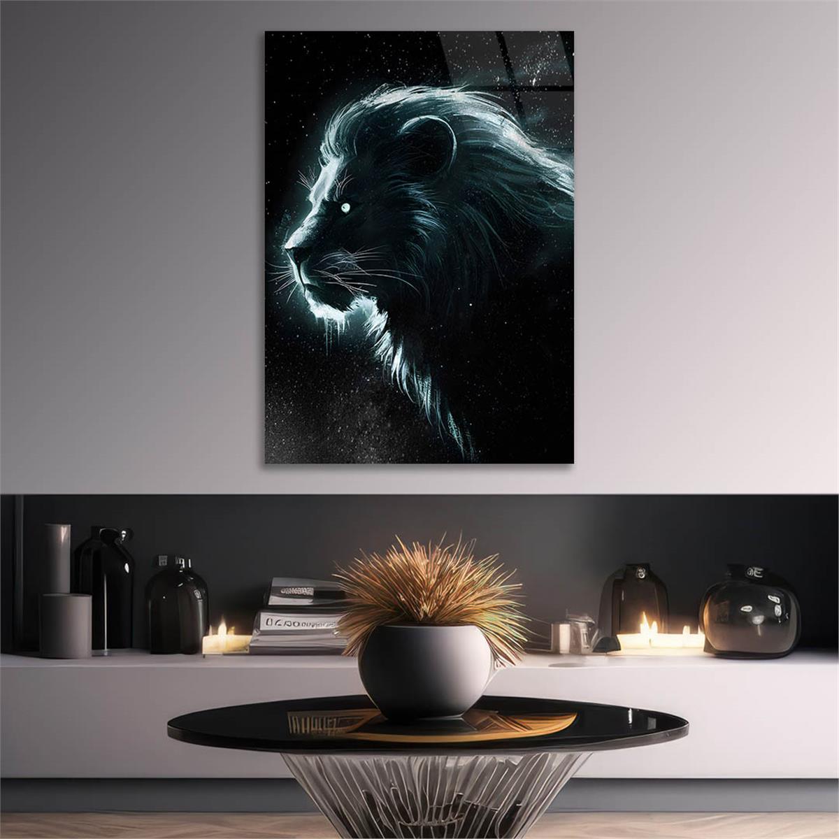 Dikey Doğa Temalı Cam Tablo 333