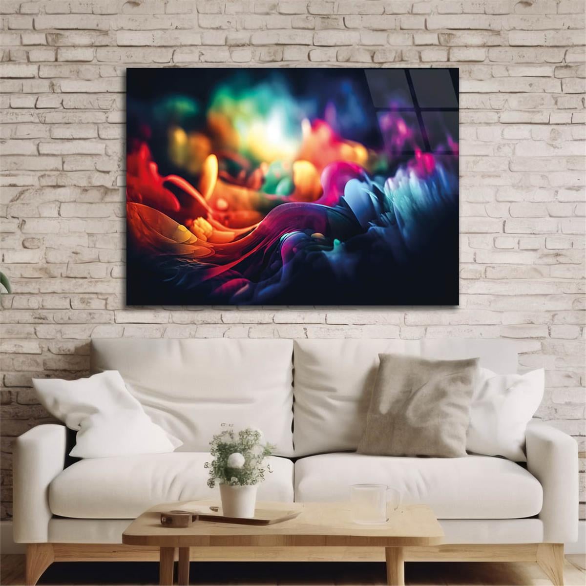 Horizontal Art-Themed Tempered Glass Wall Art 357