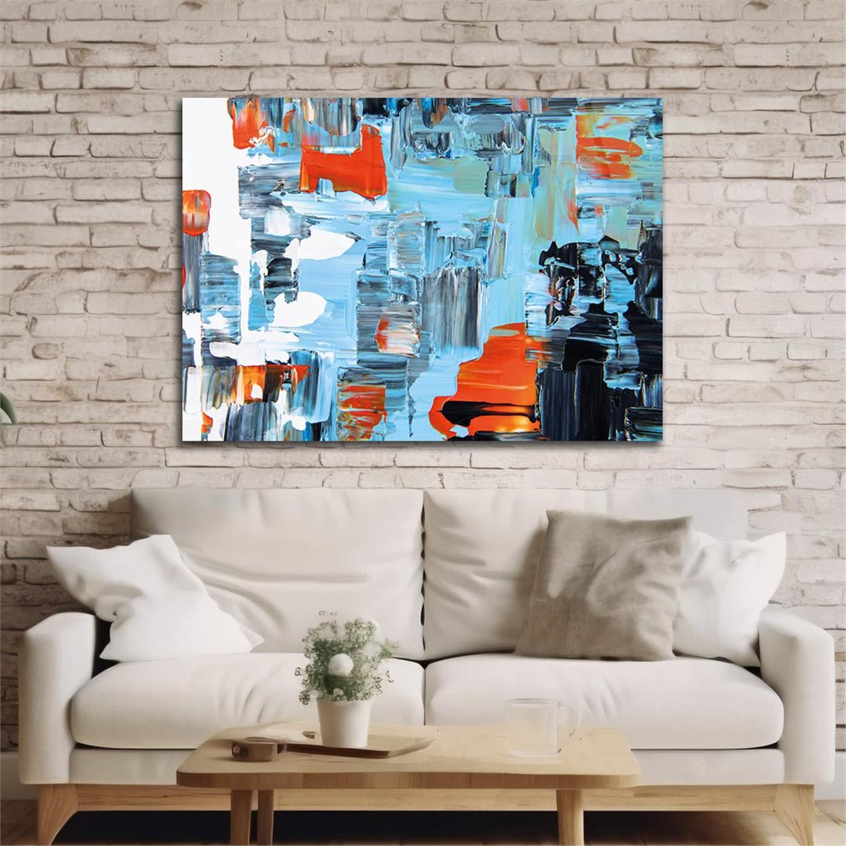 Yatay Sanat Temalı Cam Tablo 254