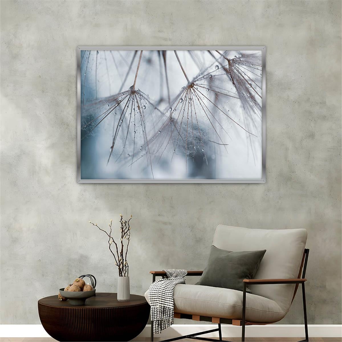 Aluminum-Framed Art-Themed Tempered Glass Wall Art 016