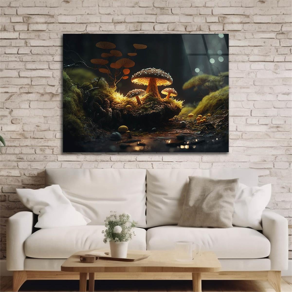 Horizontal Natured-Themed Tempered Glass Wall Art 323