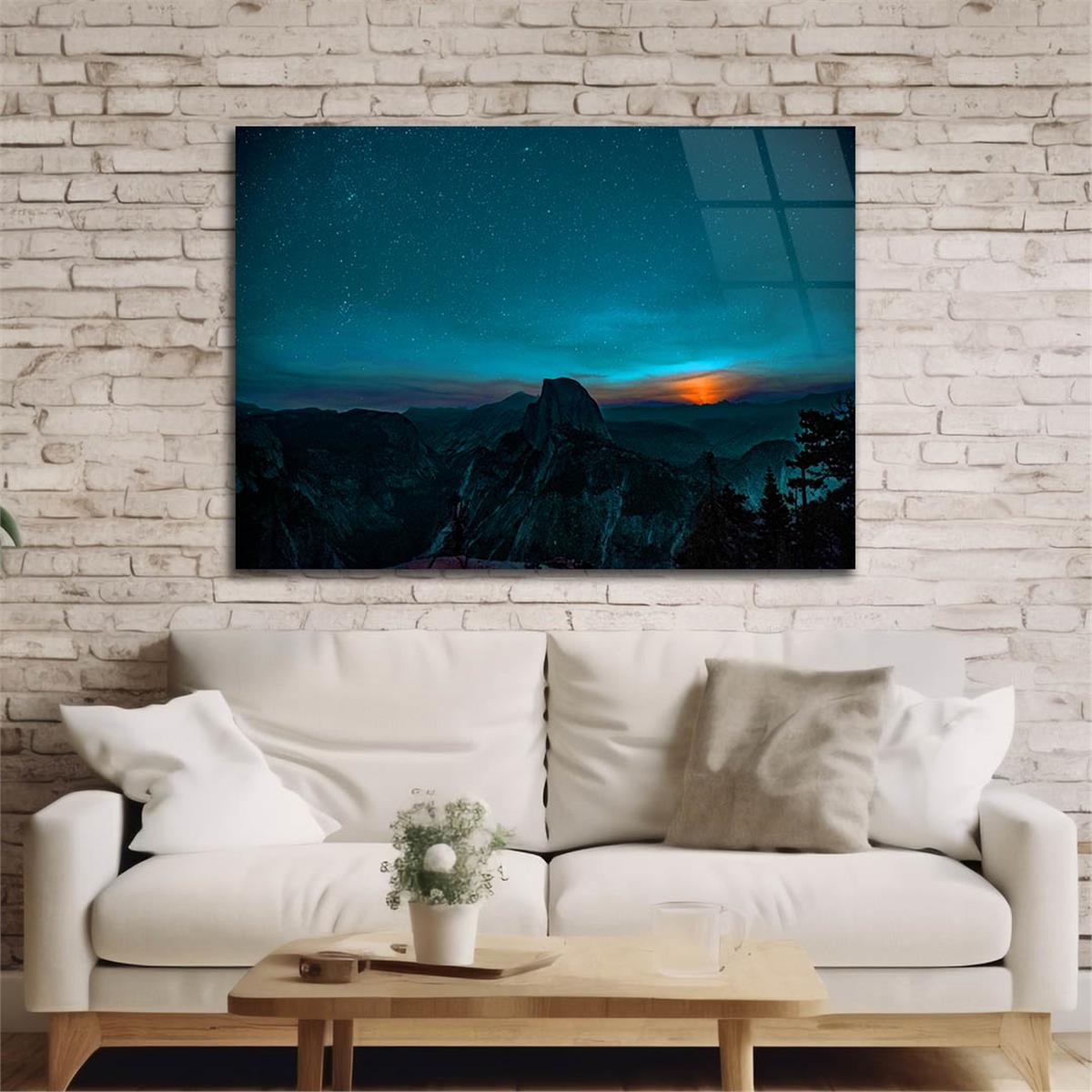 Yatay DoğaTemalı Cam Tablo 367