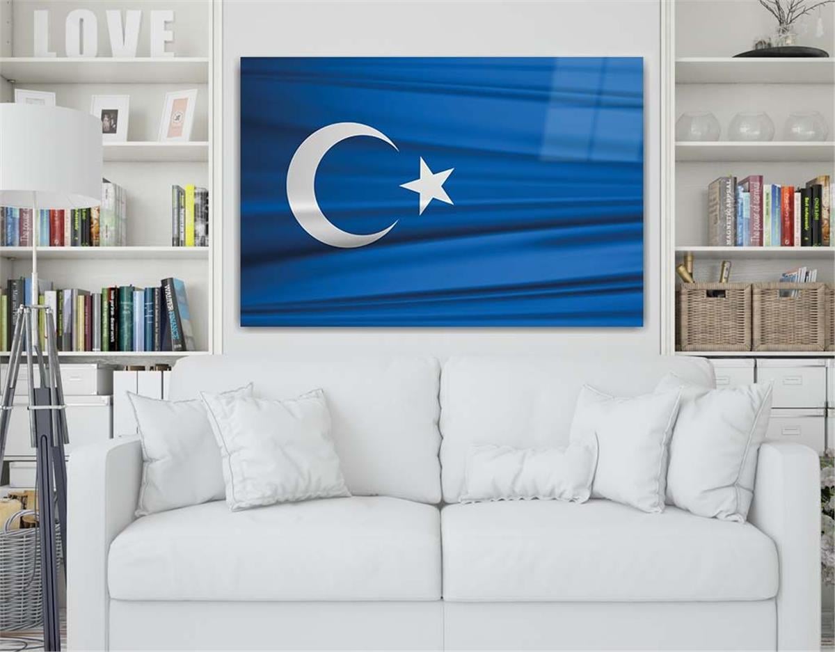 Yatay Vatan Temalı Cam Tablo72