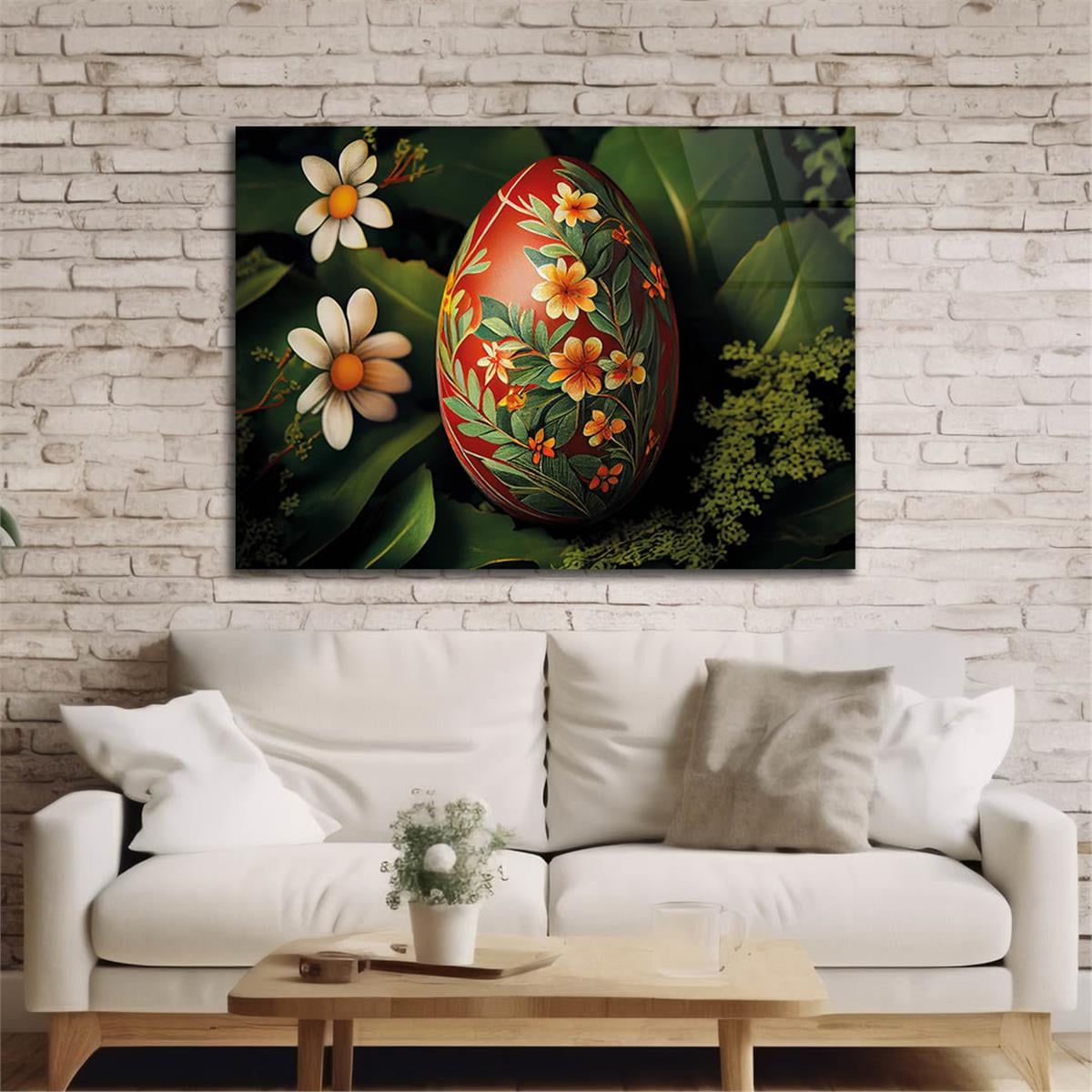 Horizontal Natured-Themed Tempered Glass Wall Art 294