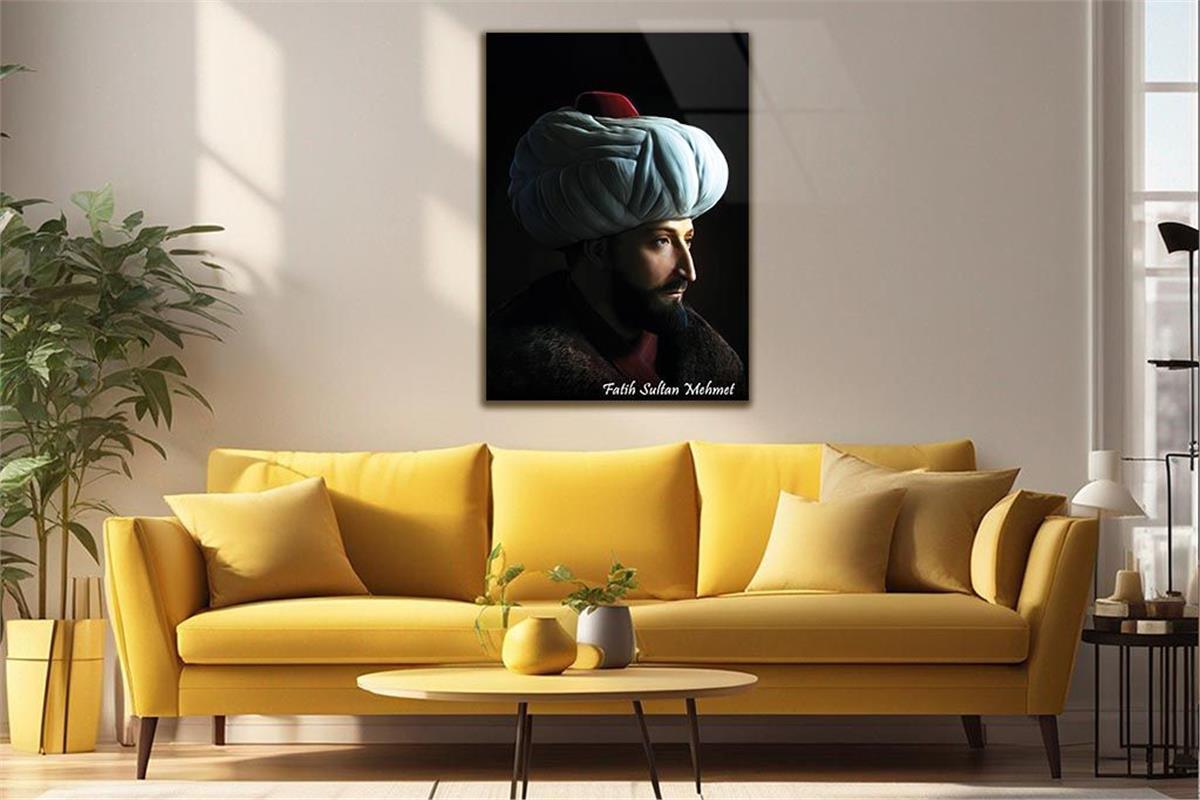 Fatih Sultan Mehmet KHan Glass Wall Art