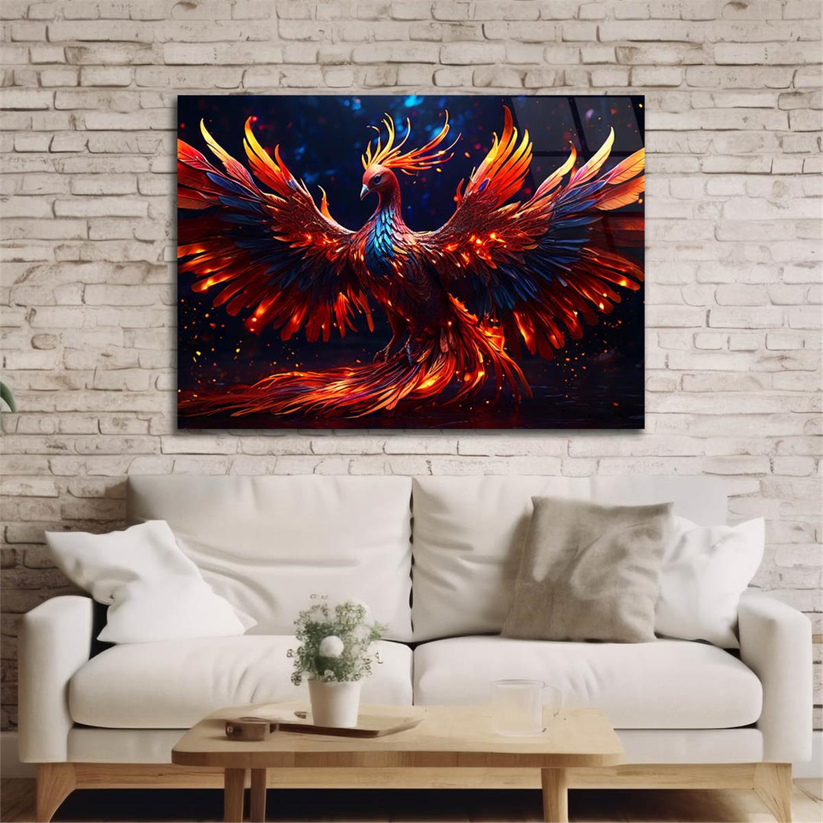 Yatay Sanat Temalı Cam Tablo 586