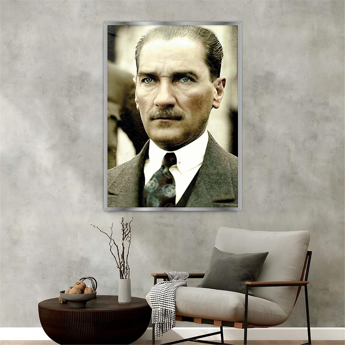 Aluminum-Framed National-Themed Tempered Glass Wall Art 019