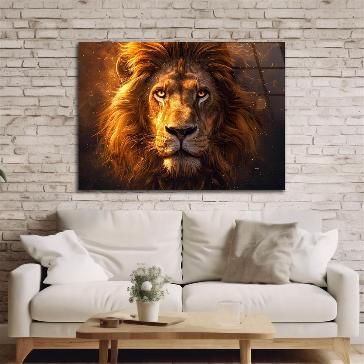 Yatay Doğa Temalı Cam Tablo 489