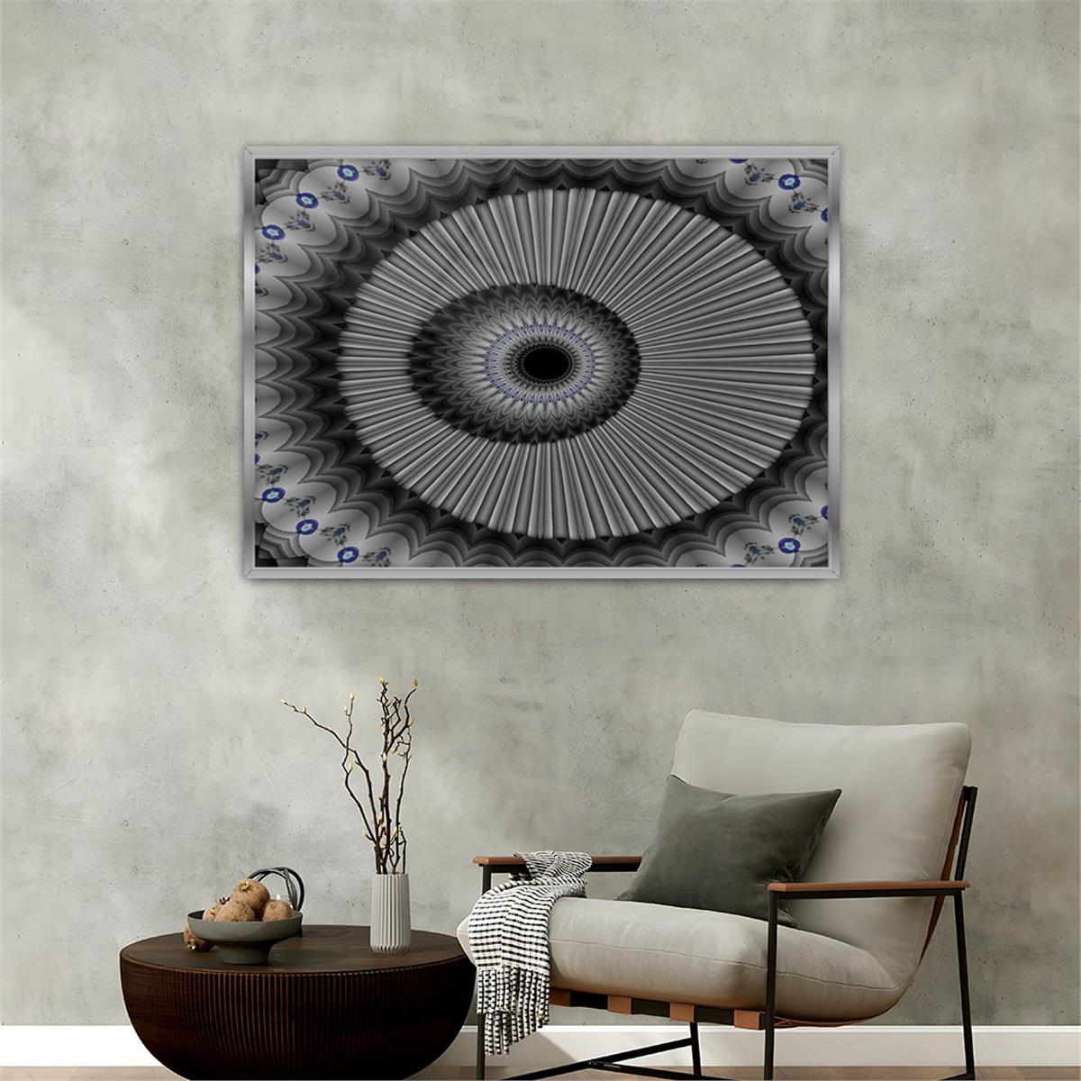 Aluminum-Framed Art-Themed Tempered Glass Wall Art 142