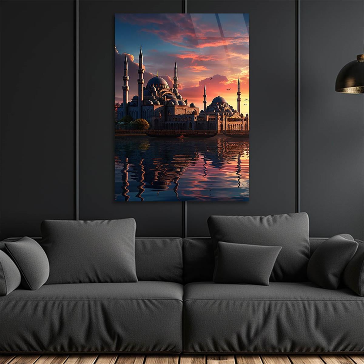 Dikey Dini Temalı Cam Tablo 292