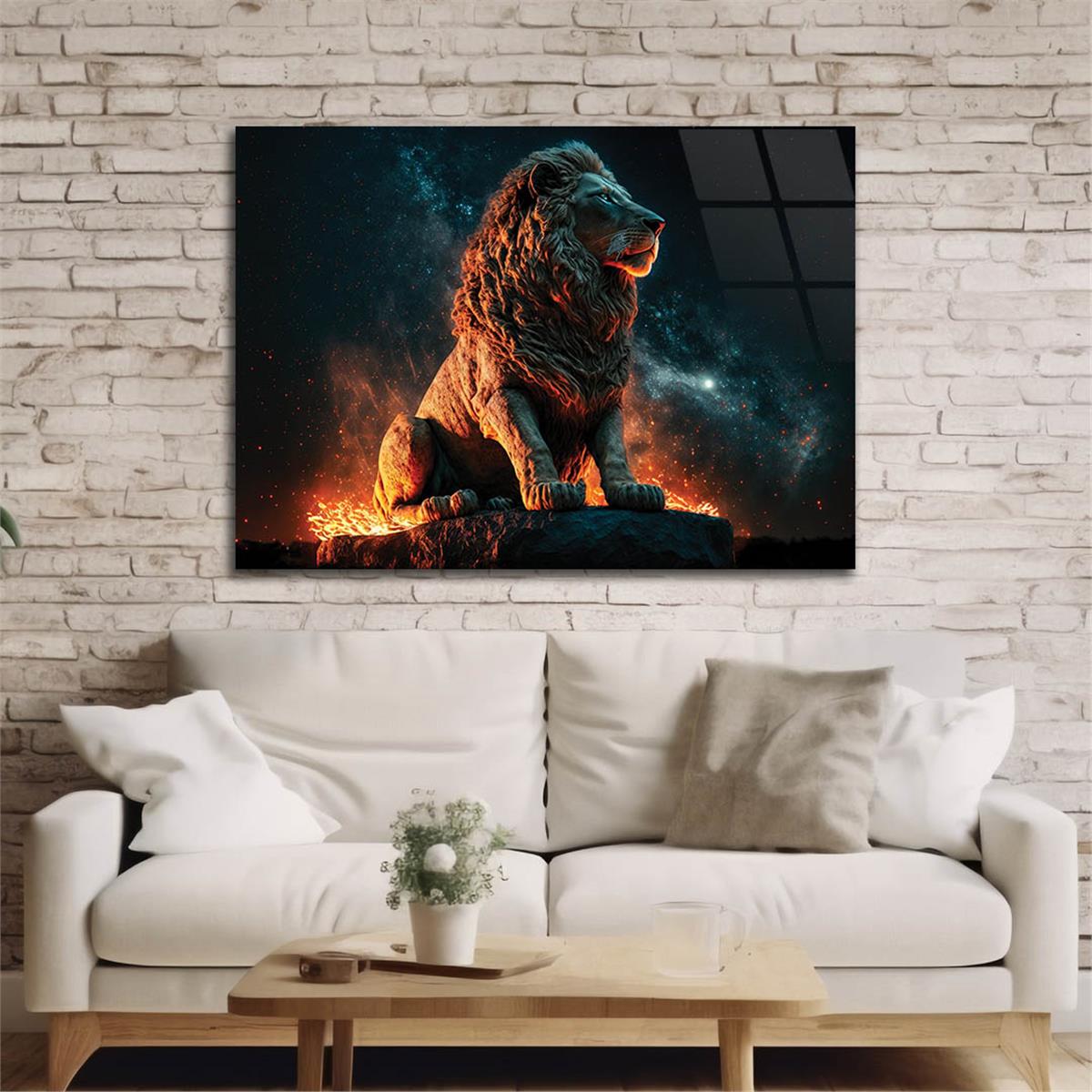 Horizontal Natured-Themed Tempered Glass Wall Art 326