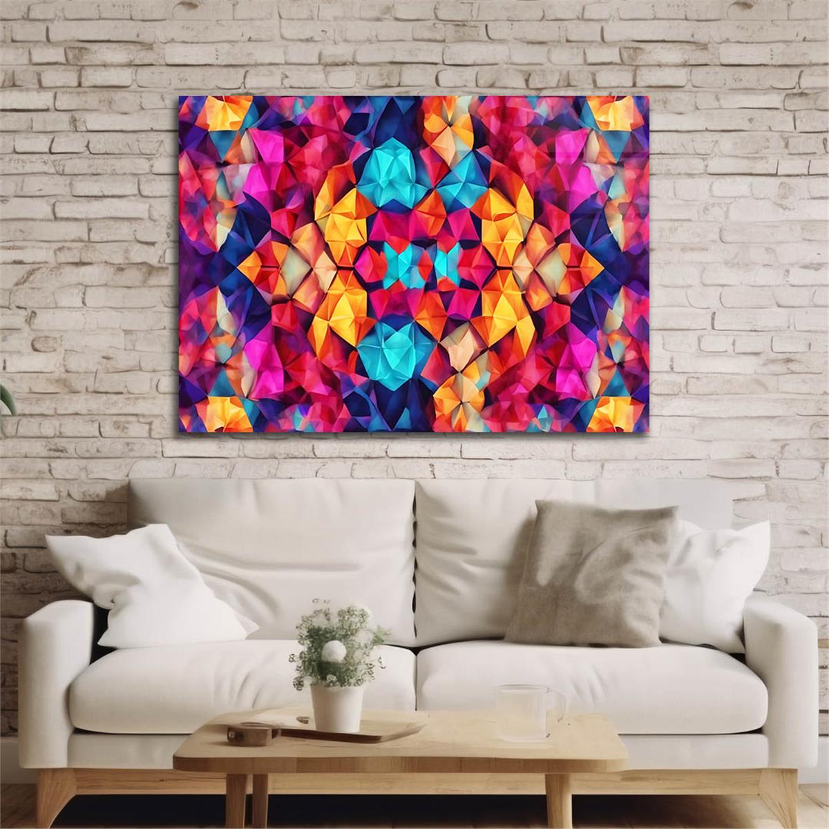 Horizontal Art-Themed Tempered Glass Wall Art 523