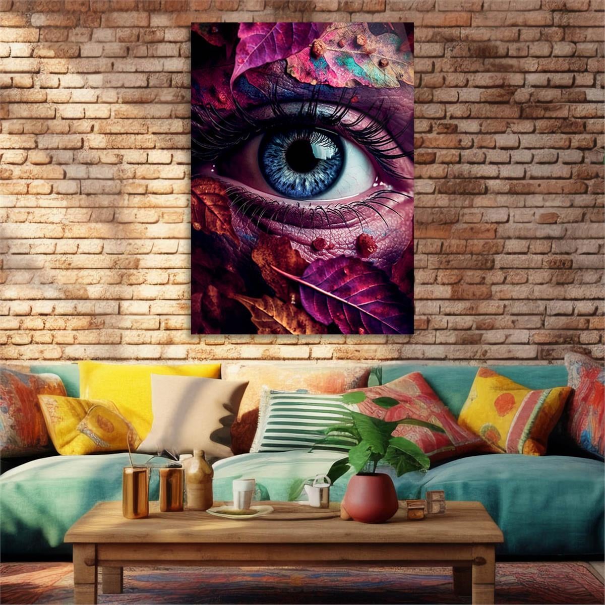 Vertical Tempered Glasss Wall Arts Art-Themed249