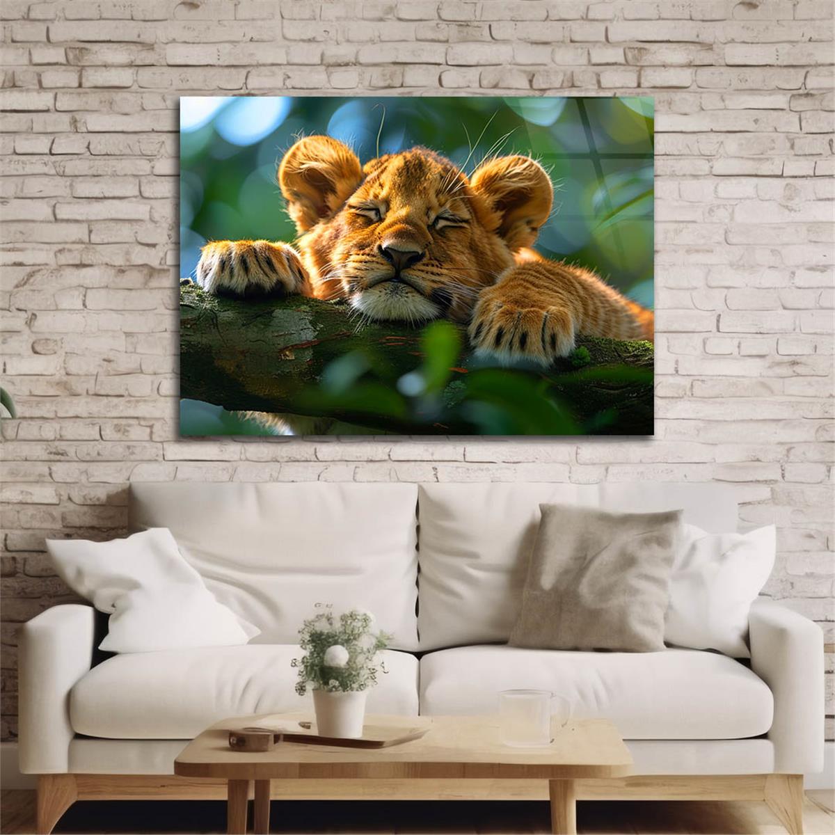 Yatay Doğa Temalı Cam Tablo 535