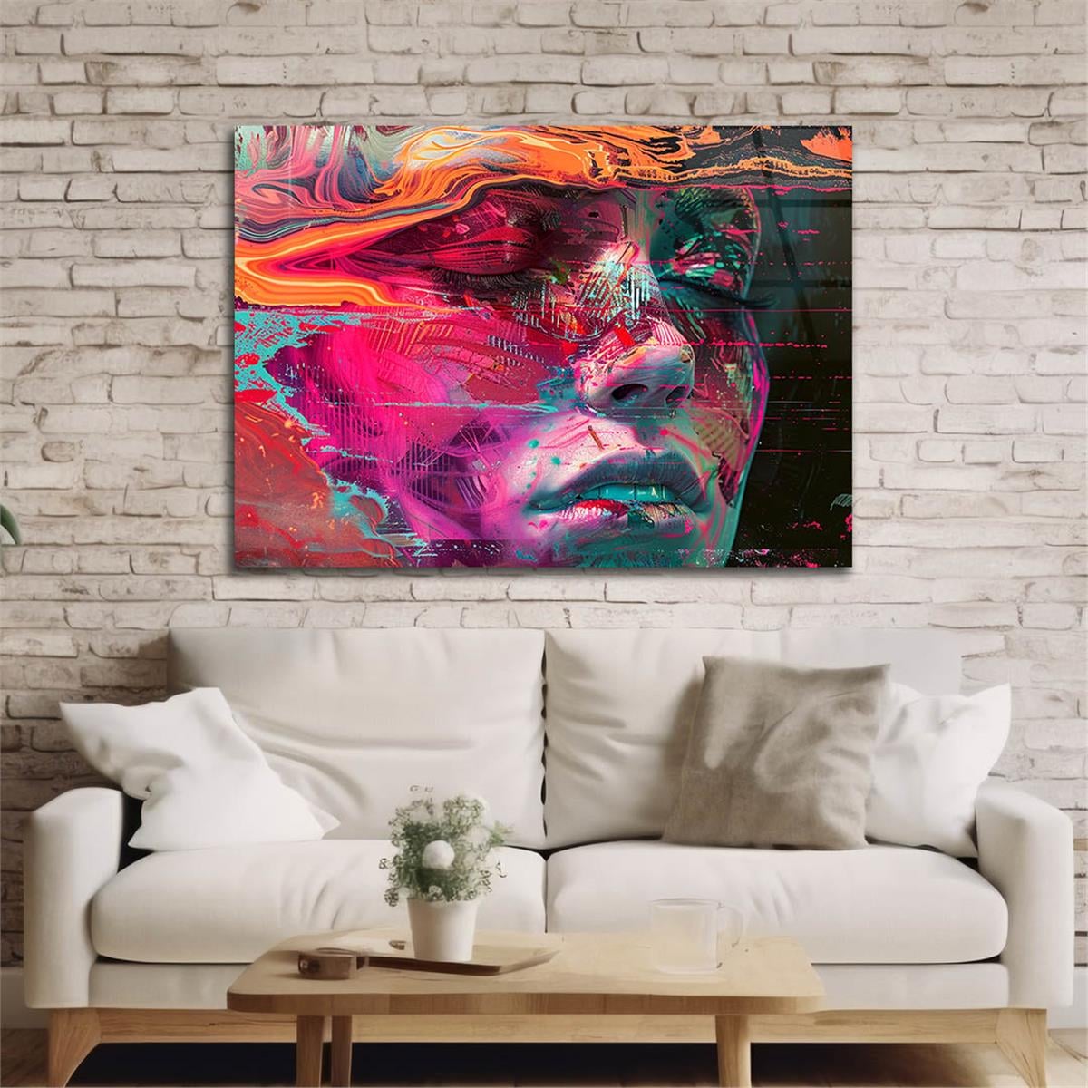 Yatay Doğa Temalı Cam Tablo 433