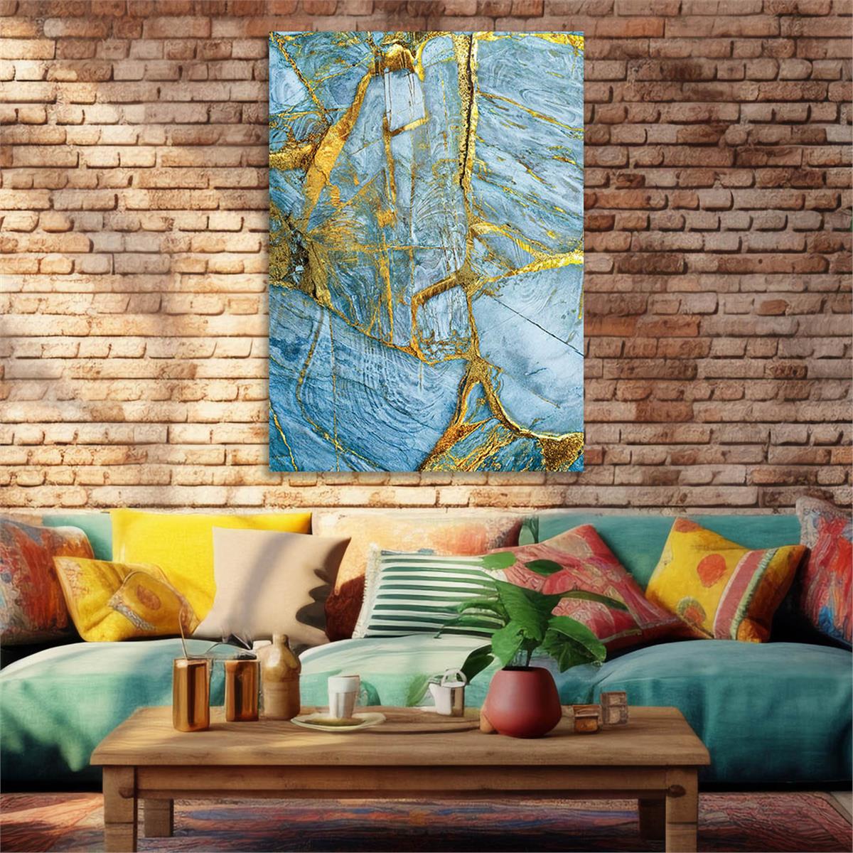 Vertical Tempered Glasss Wall Arts Art-Themed 314