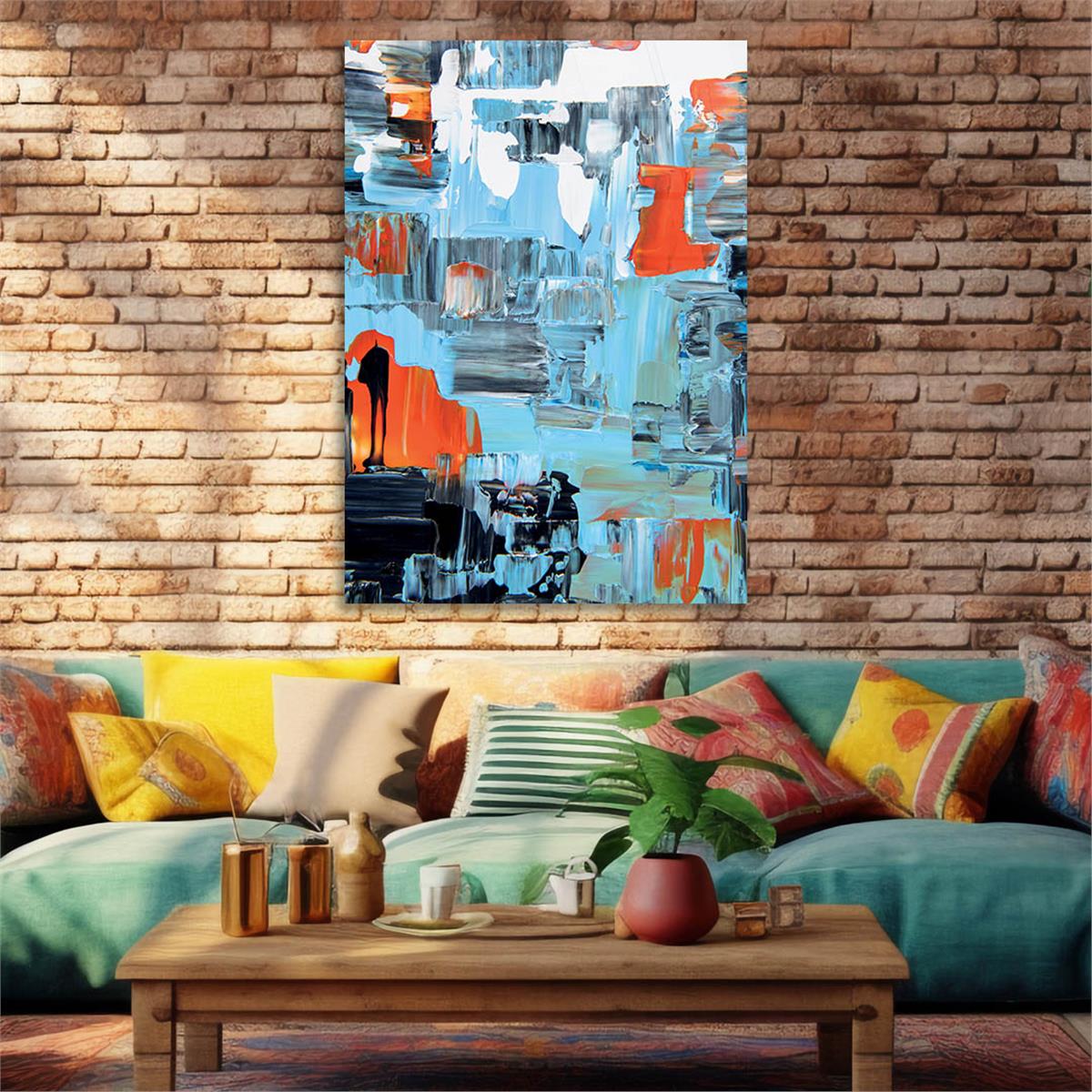 Verticale Gehard Glasschilderij Kunst Thema 238