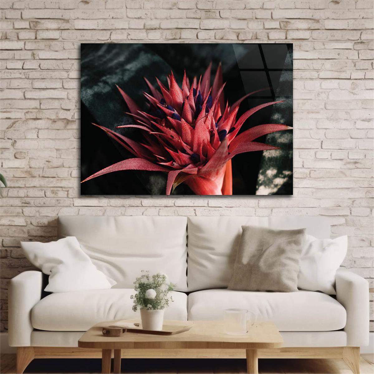 Horizontal Natured-Themed Tempered Glass Wall Art 322