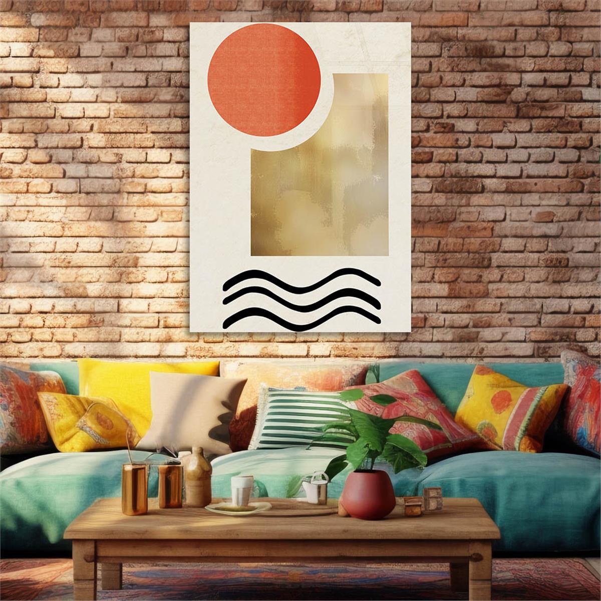 Vertical Tempered Glasss Wall Arts Art-Themed273